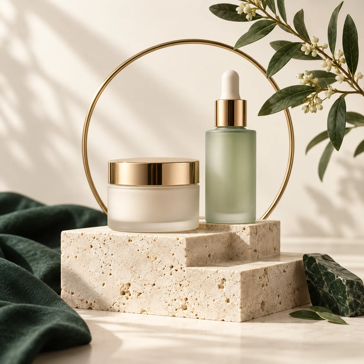 Skincare collection illustrative artwork
